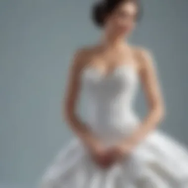 Bridal dress paired with ideal strapless shapewear