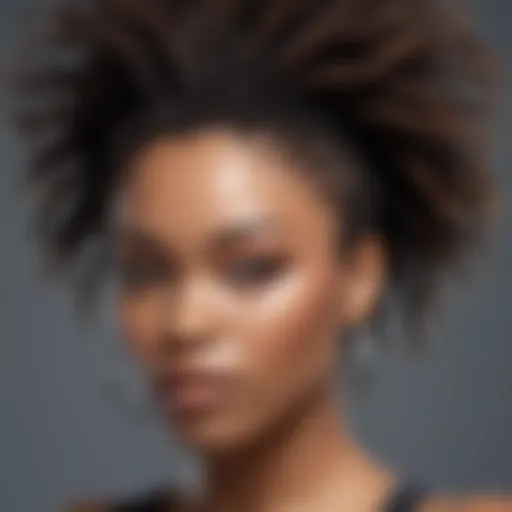 Close-up of beautifully styled afro twists highlighting texture and definition