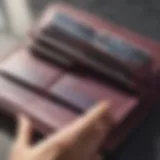 Elegant wallet showcasing multiple card slots