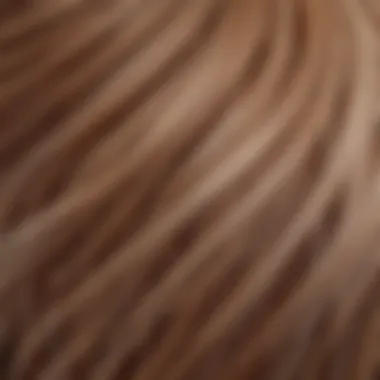 Close-up of premium wig fibers highlighting quality and texture.