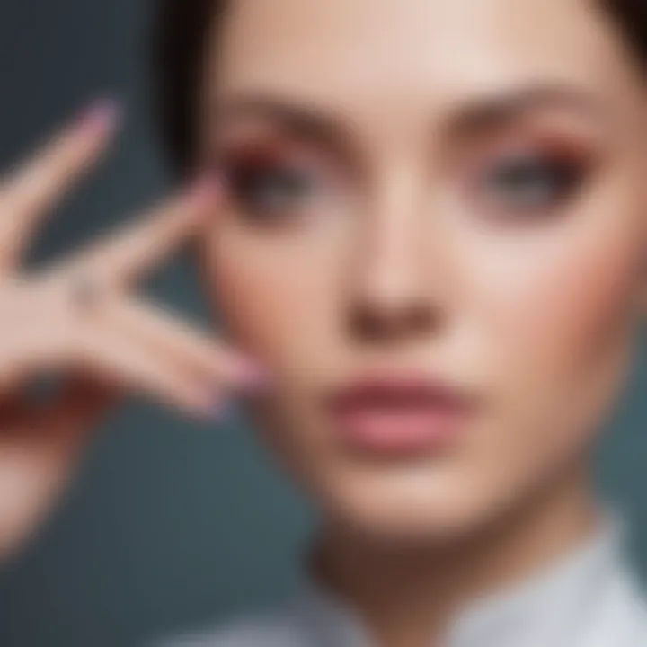 A detailed close-up of a realistic mannequin for nail artistry