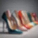 A collection of stylish pumps showcasing various designs and colors