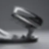 Close-up of Teflon iron soleplate showcasing advanced technology.