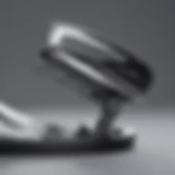 Close-up of Teflon iron soleplate showcasing advanced technology.
