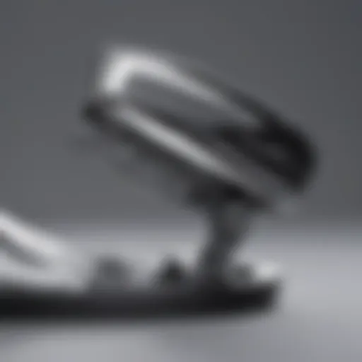 Close-up of Teflon iron soleplate showcasing advanced technology.