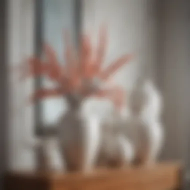 Ceramic vase displayed in a modern interior setting