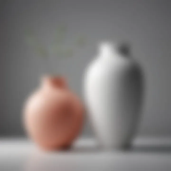 Contemporary ceramic vase with minimalist design