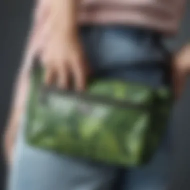 Close-up of an eco-friendly fanny bag design