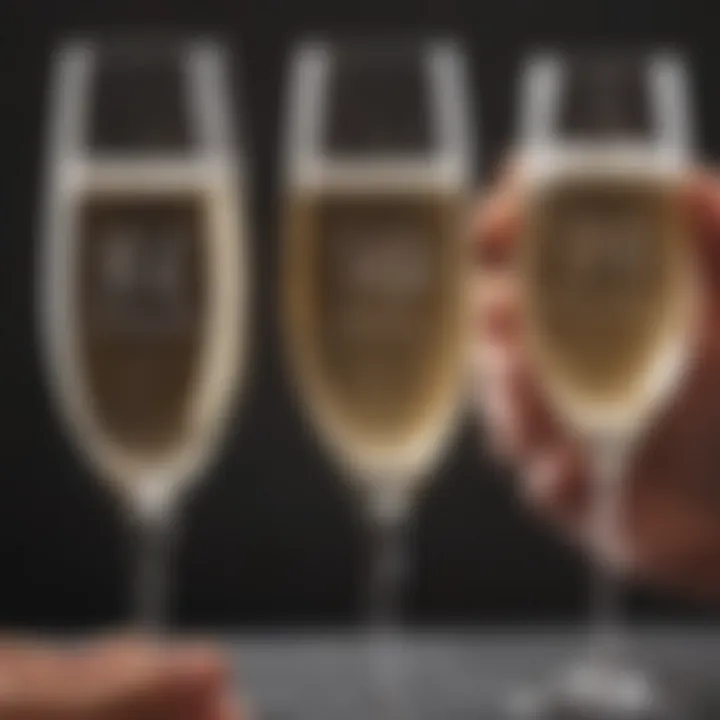 Care tips for maintaining personalized champagne flutes