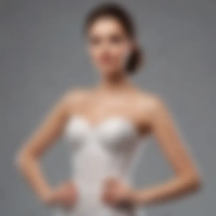 Elegant strapless shapewear displayed on a mannequin